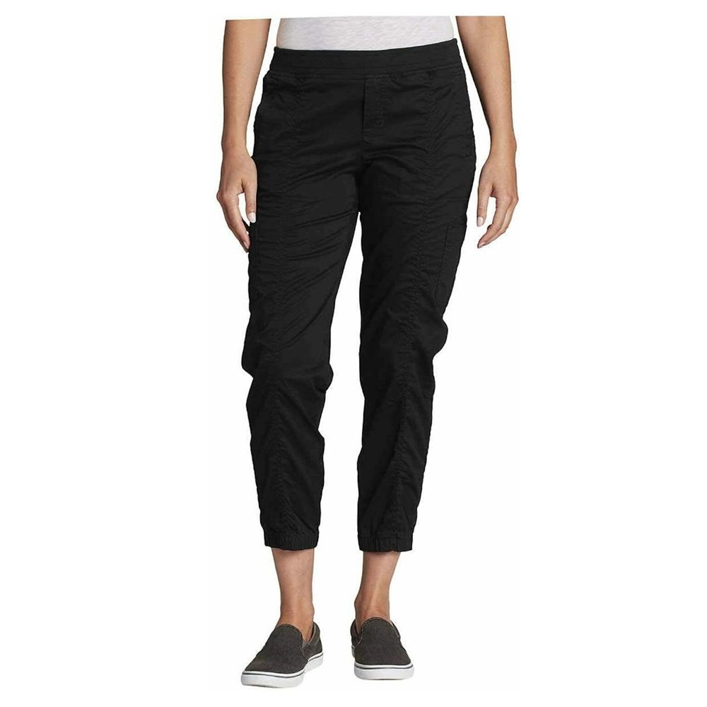 Eddie Bauer Womens Laid Back Twill Jogger Pants - Picture 2 of 8